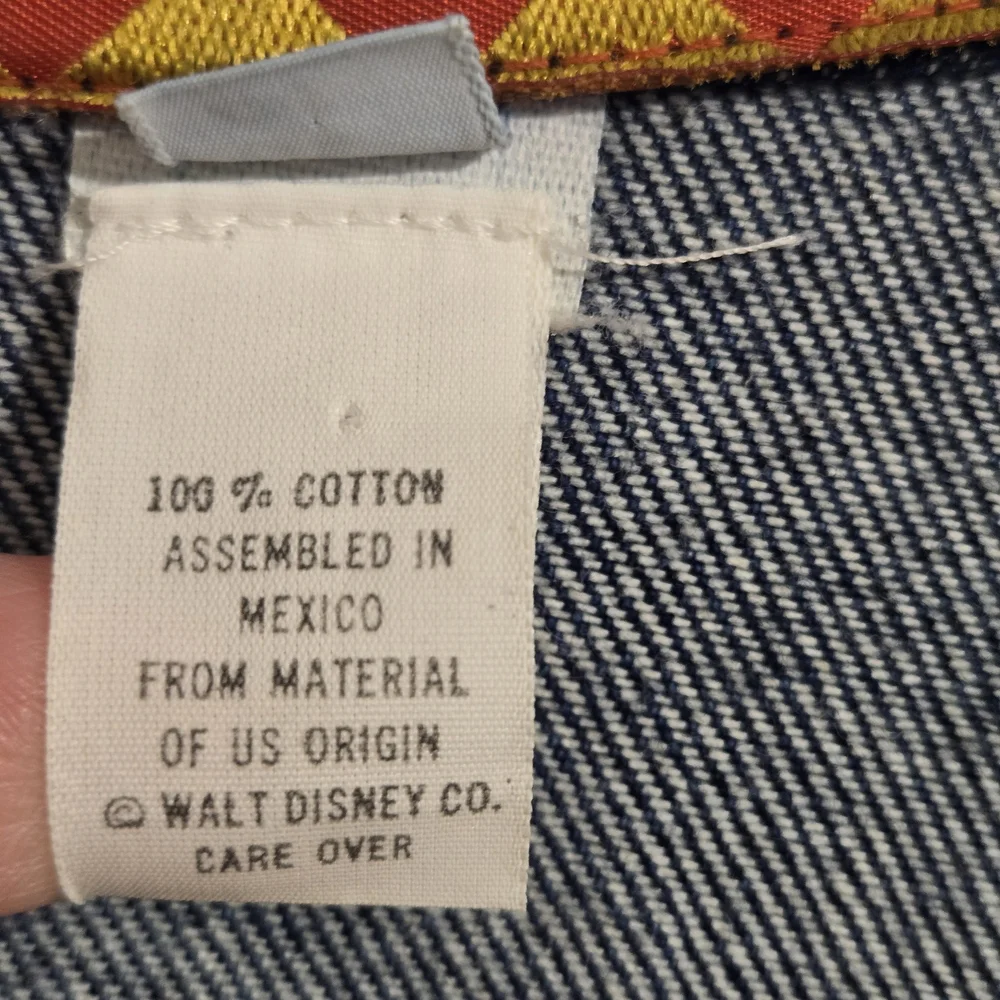 Vintage Disney Blue Denim Jacket With Mickey Mouse Sequins Size Large - Picture 5 of 16